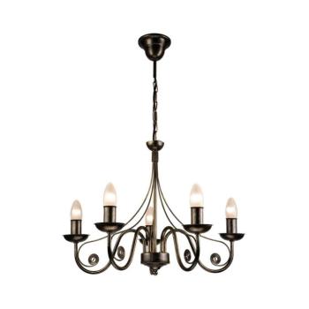 Csillár láncon DONATO 5xE14/40W/230V LM 5.29 CZARN kép