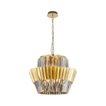 Csillár láncon DONNA 12xE14/40W/230V átm. 55 cm arany ML0415 kép