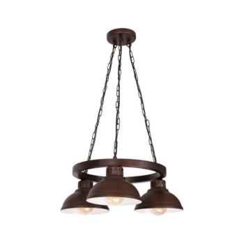 Csillár láncon HAKON ROUND 3xE27/60W/230V sötét 8021 kép