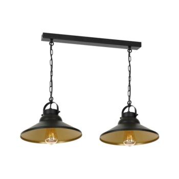 Csillár láncon IRON 2xE27/60W/230V 6342 kép
