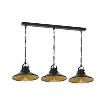 Csillár láncon IRON 3xE27/60W/230V 6343 kép