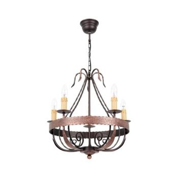 Csillár láncon LOARA 5xE14/60W/230V 0746 kép
