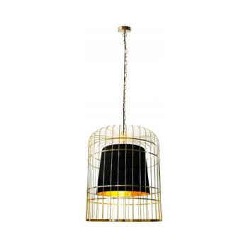 Csillár láncon LONGIS 2xE27/60W/230V átm. 60 cm arany/fekete P2021-3L kép