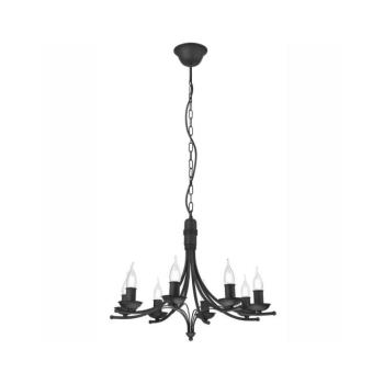 Csillár láncon LUCY 8xE14/60W/230V fekete LM-8.153/CZARNY kép
