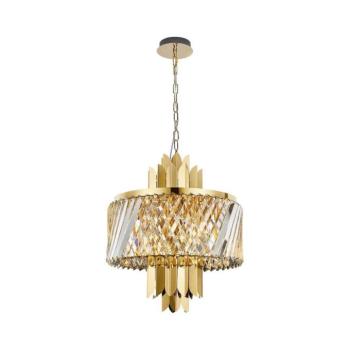 Csillár láncon MARGOT 6xE14/40W/230V átm. 43 cm arany ML0407 kép