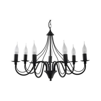 Csillár láncon MINERWA 7 7xE14/40W/230V fekete SL.0219 kép