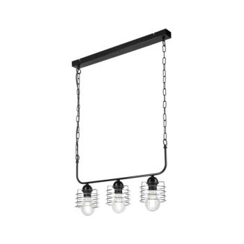Csillár láncon MORGAN 3xE27/60W/230V fekete/króm LM-3.157/CHROM kép
