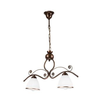 Csillár láncon RETRO 2xE27/60W/230V réz/patinás LM-2.51/BRĄZ kép