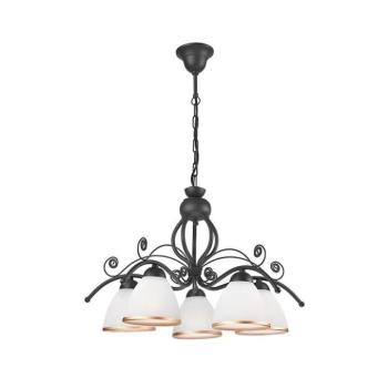 Láncos csillár RETRO II 5xE27/60W/230V antracit LM 5.51/antracyt kép