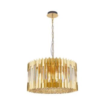 Csillár láncon RITZ 12xE14/40W/230V átm. 54 cm arany ML0395 kép