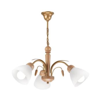 Csillár láncon TULIP 3xE27/60W/230V Tölgy LM-3.24 OAK kép