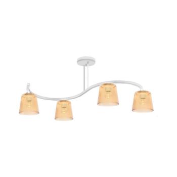 Csillár LUCEA 4xE27/15W/230V fehér/narancssárga W-8020/4 WT+GO kép