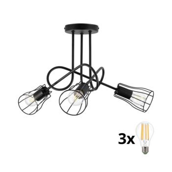 Csillár OXFORD 3xE27/15W/230V W-2016/3K BK/H