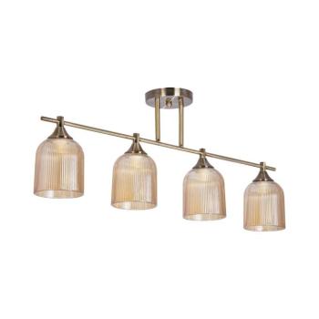 Csillár rúdon 4xE14/60W/230V réz W-N6215/4 kép