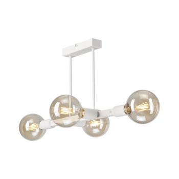 Csillár rúdon ASTRID 4xE27/60W/230V fehér LM-4.146/BIAŁY MAT kép