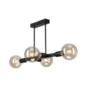 Csillár rúdon ASTRID 4xE27/60W/230V fekete LM-4.146/CZARNY MAT kép