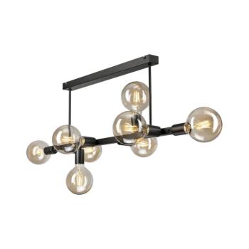 Csillár rúdon ASTRID 8xE27/60W/230V fekete LM-8.146/CZARNY MAT kép