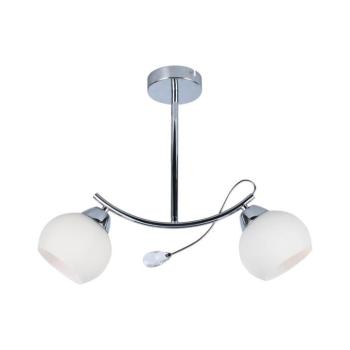 Csillár rúdon CONNOR 2xE27/15W/230V fényezett króm/fehér MLP0876 kép