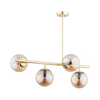 Csillár rúdon LUNGO 4xE14/10W/230V arany 63030 kép