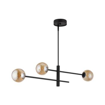 Csillár rúdon ORO 3xG9/12W/230V fekete/arany 32075 kép