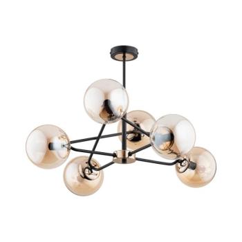 Csillár rúdon SAGITO 6xE14/10W/230V arany 63081 kép
