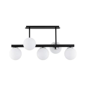 Csillár rúdon TUKANE 5xE14/10W/230V fekete 63260 kép