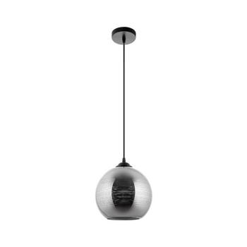 Csillár zsinóron 1xE27/60W/230V átm. 20 cm fekete W-101/200 kép