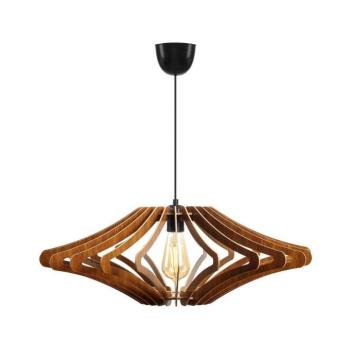 Csillár zsinóron 1xE27/60W/230V barna átm. 59 cm 390FLH1538 kép
