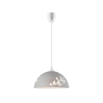 Lamkur Csillár zsinóron 1xE27/60W/230V pillangók LM 1.3.6 SZARY kép
