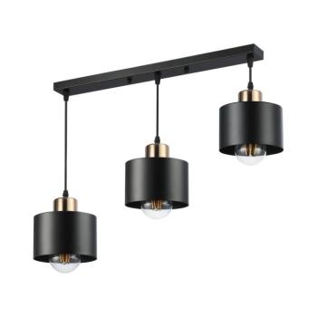 Csillár zsinóron 3xE27/35W/230V fekete/arany 5903271845163 kép