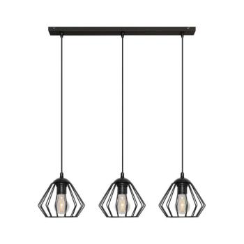Csillár zsinóron AGAT 3xE27/15W/230V W-L 1300/3 BK kép