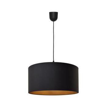 Csillár zsinóron ALBA 1xE27/15W/230V á. 40 cm fekete/arany W-4020/1 BK+GO+SCW-P BK kép