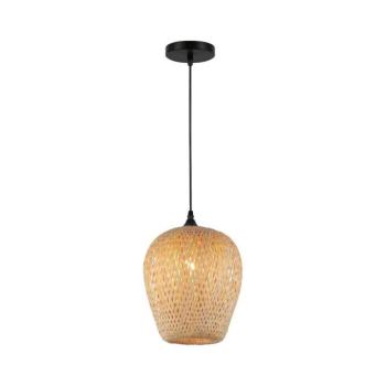 Csillár zsinóron ALMA 1xE27/60W/230V átm. 23 cm bambusz ML1807 kép
