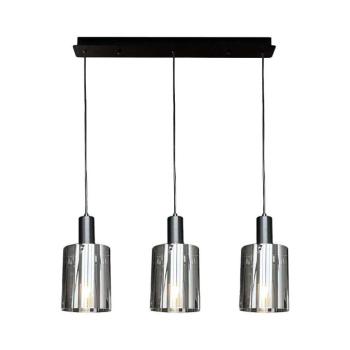 Csillár zsinóron ARCADIA 3xE27/60W/230V fekete/füstös ML1819 kép