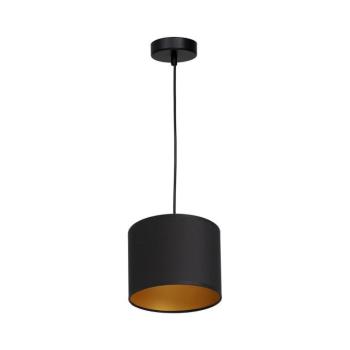 Csillár zsinóron ARDEN 1xE27/60W/230V átmérő 18 cm fekete/arany 3490 kép