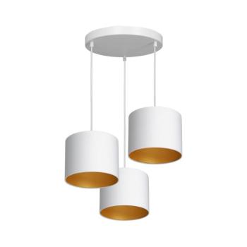 Csillár zsinóron ARDEN 3xE27/60W/230V fehér/arany 3449 kép