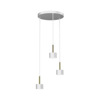 Csillár zsinóron ARENA 3xGX53/11W/230V fehér/arany MLP7756 kép