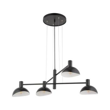 Csillár zsinóron ARTIS 4xE14/40W/230V fekete 40529 kép