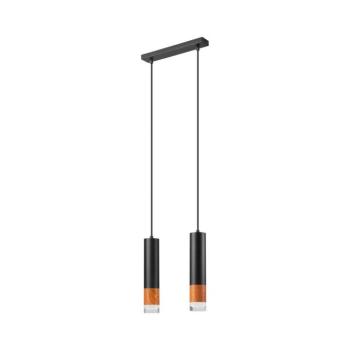 Csillár zsinóron AURELIA 2xGU10/10W/230V LM-2.152/CZARNY kép