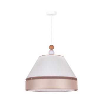 - Csillár zsinóron AVIGNON 1xE27/15W/230V á. 50 cm fehér/bézs 602020 kép
