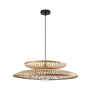 Csillár zsinóron BALI 1xE27/20W/230V átm. 60 cm bambusz 329103 kép