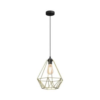 Csillár zsinóron BASKET 1xE27/60W/230V átm. 35 cm arany 654 kép