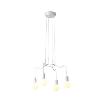 Csillár zsinóron BASSO 4xE27/40W/230V fehér 34-71002 kép