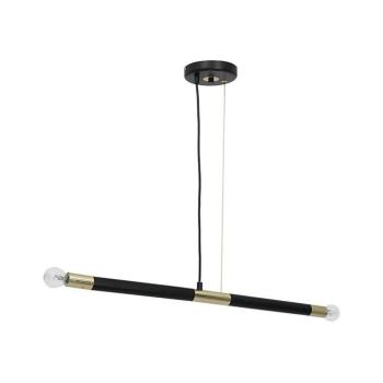 Csillár zsinóron BASTONE 2xE14/40W/230V fekete/arany MLP6563 kép