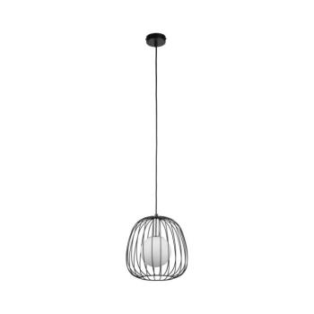 Csillár zsinóron BELL 1xG9/12W/230V átm. 24 cm fekete/fényezett króm 40722 kép