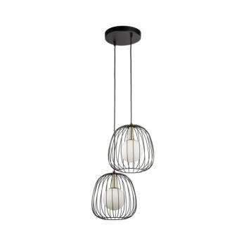 Csillár zsinóron BELL 2xG9/12W/230V fekete/arany 40728 kép