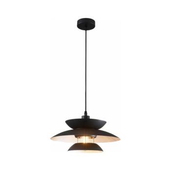 Csillár zsinóron BERIT 1xE27/20W/230V fekete 327635 kép