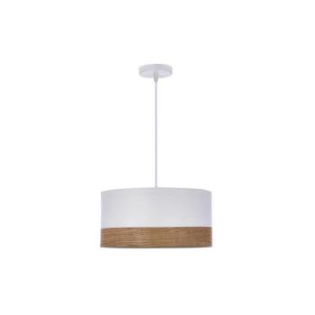Csillár zsinóron BIANCO 1xE27/40W/230V fehér/barna 31-17536 kép