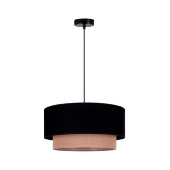 - Csillár zsinóron BOHO 1xE27/15W/230V átm. 45 cm fekete/barna 89828
