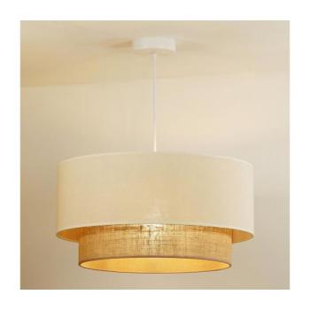 - Csillár zsinóron BOHO 1xE27/15W/230V átm. 60 cm bézs/barna 601269 kép